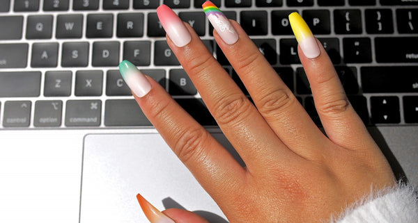How to type with long nails