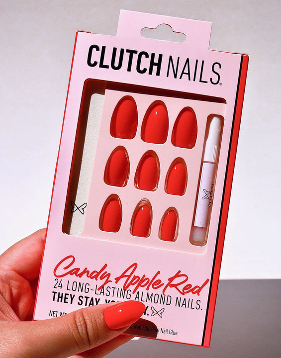Candy Apple Red | Bright Red Nails | Press On Nails