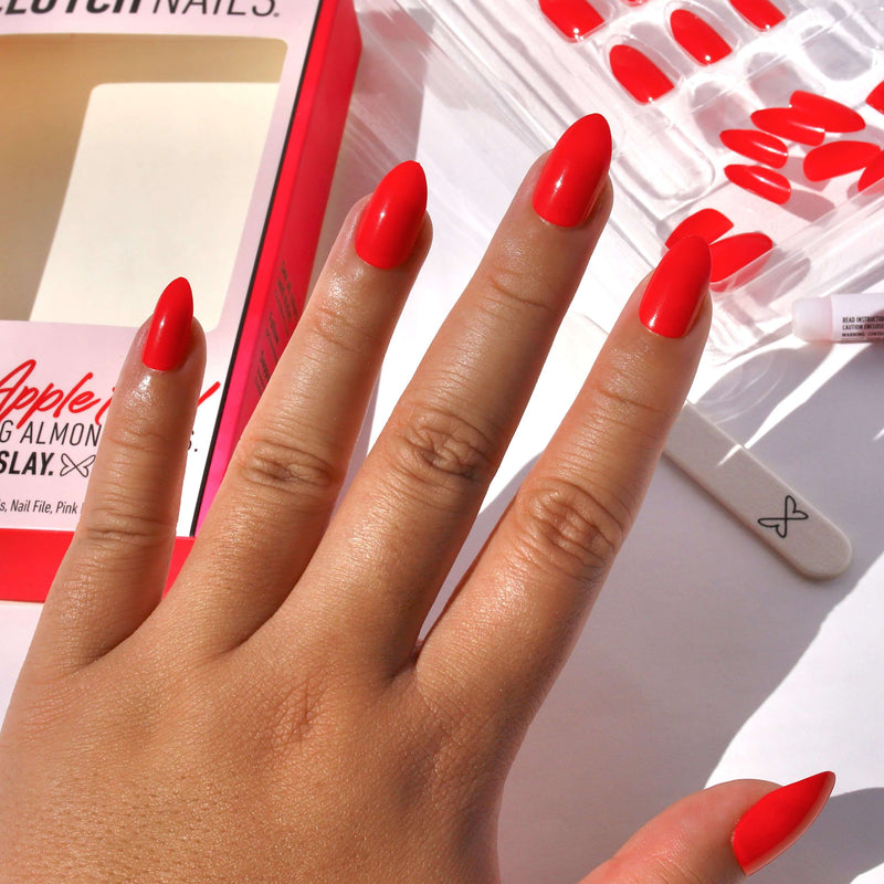 Bright Red Nails