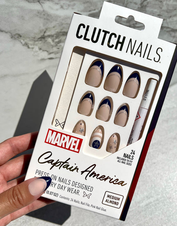 Captain America | Marvel Captain America Nails | Press On Nails