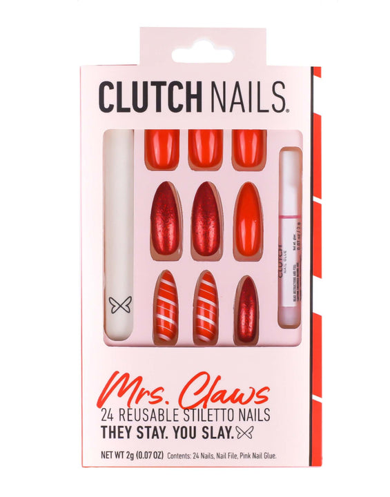 Mrs. Claws | Christmas Nails Stiletto | Press On Nails
