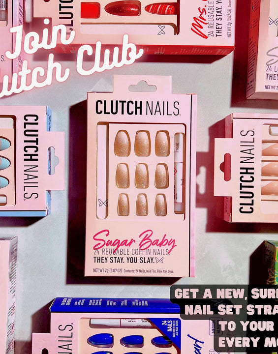 Clutch Club Monthly Press On Nail Subscription Box