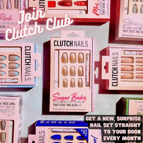 Clutch Club Monthly Press On Nail Subscription Box
