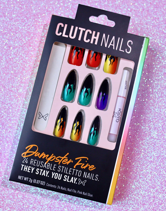 Dumpster Fire | Nails On Fire | Press On Nails