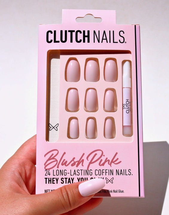 Blush Pink | Pink Coffin Nails | Press on Nails