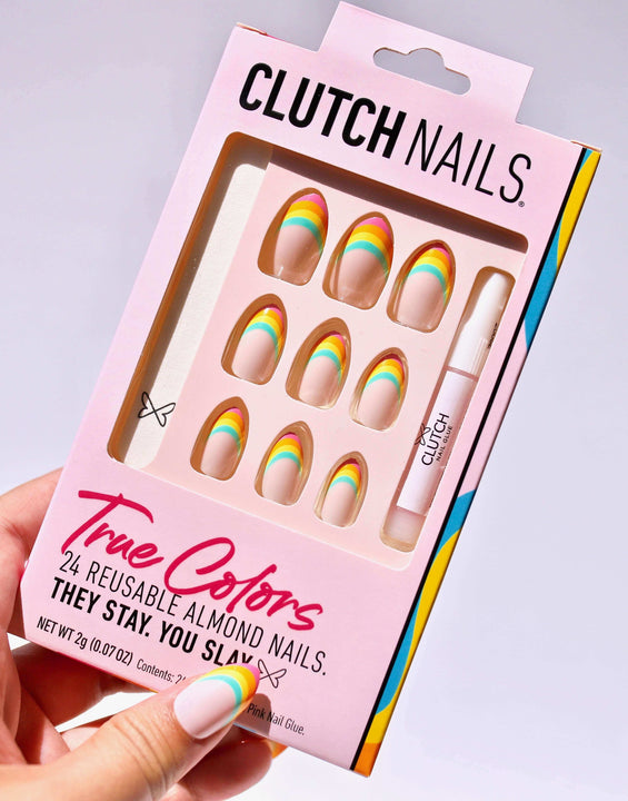 True Colors | Rainbow Press On Nails