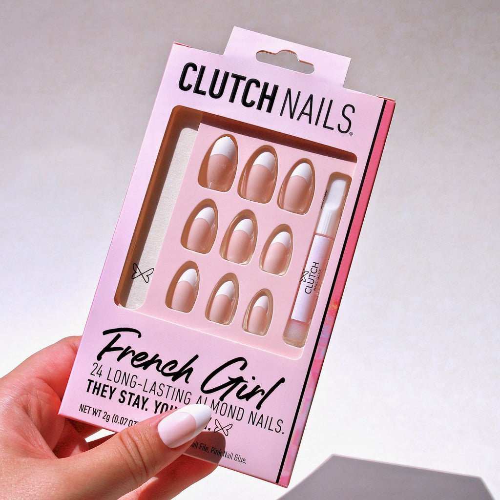 French Girl | White French Tip Nails | Press On Nails – Clutch Nails