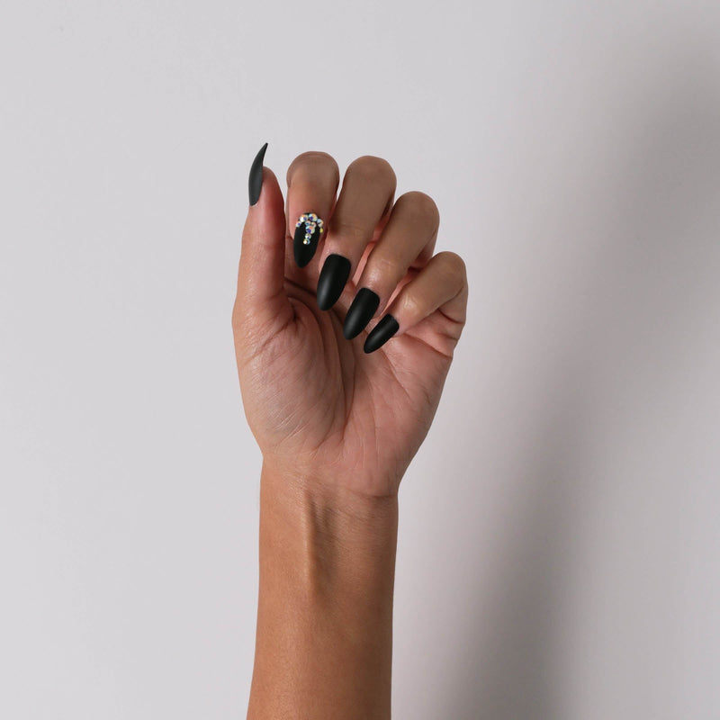 Black Stiletto Nails